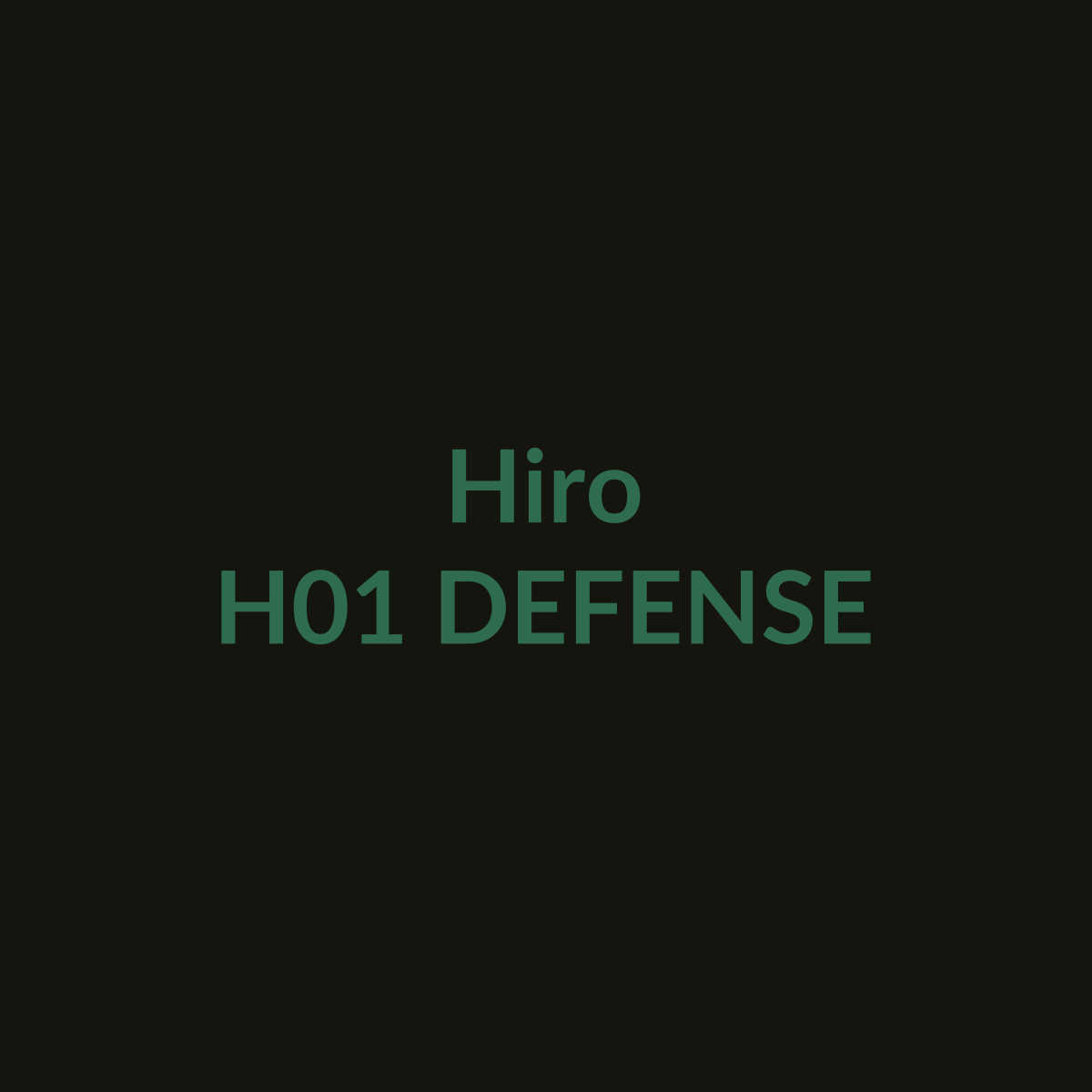 Hiro H01 Defense placeholder