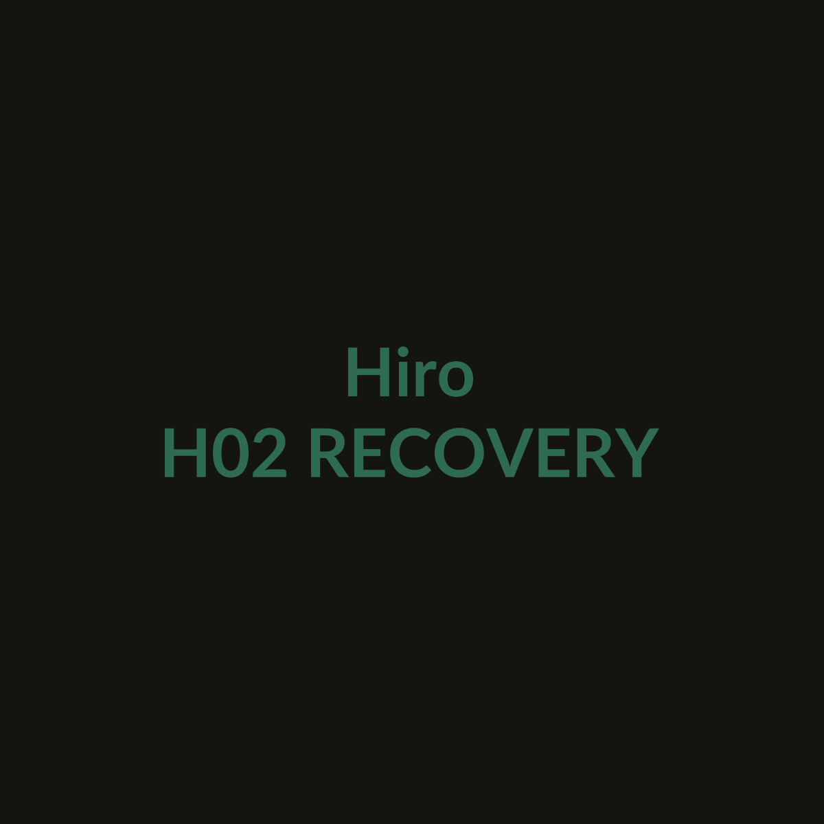 Hiro H02 Recovery placeholder